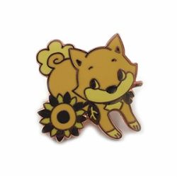 Rose gold metal cat enamel pin