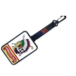 Cheap plastic pvc rubber golf bag tags with 3D design