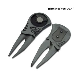 Bulk wholesale metal magnetic golf divot tool and ball marker