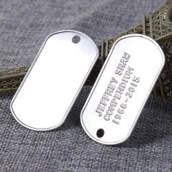 Popular custom blank military dog tags for wholesale