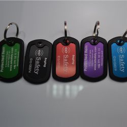 Blank promotional dog tags with laser engraving logo