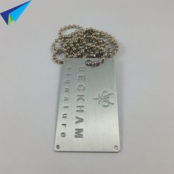 Fashionable dog id tag for man metal charm