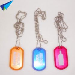 Custom australian military dog tags with ballchain