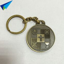 Memtal keyring manufactures keychain metal lucky flower