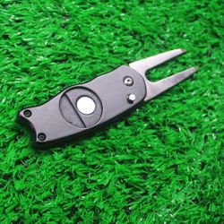 Unique golf divot tool automatic