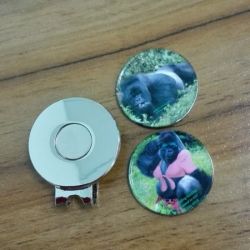 Monkey gof ballmarkers silver hat clips