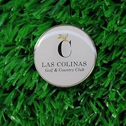 Resin golf ball marker