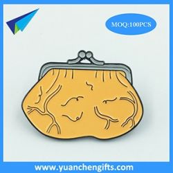 Purse design soft enamel pin badge