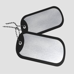 Bulk wholesale blank military dog tag for people