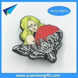 Beauty hard enamel pin