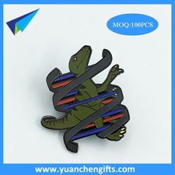 Dinosaur design metal pin badge