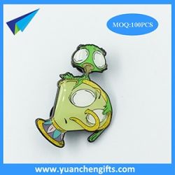 Brass glow in dark pin with customized logo