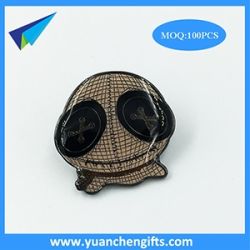 Button design pin with customized logo