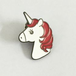 Cute unicorn pin with full color