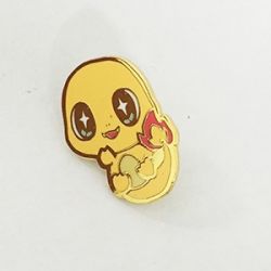 Gold hard enamel pin