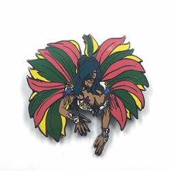 Famous singer design enamel pin