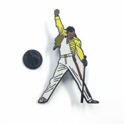 Singer design enamel lapel pin