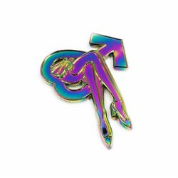 New rainbow metal plating enamel pins