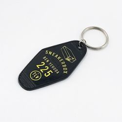 Black custom key chains