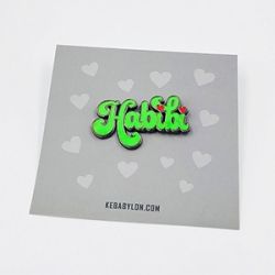 custom enamel pin with backing card
