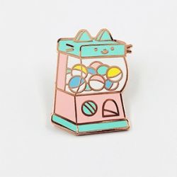 Rose gold enamel pins with custom logo