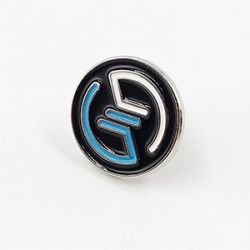 Soft enamel pin with antique plating