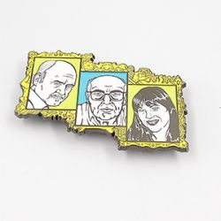 90mm big pin badge with custom logo