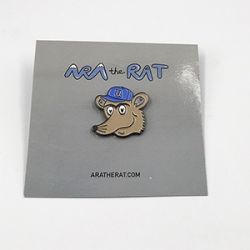 Custom soft enamel pin with backing card