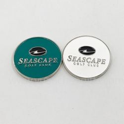 Custom double side golf ball marker