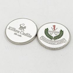 Metal golf ball marker