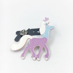 glitter lapel pin