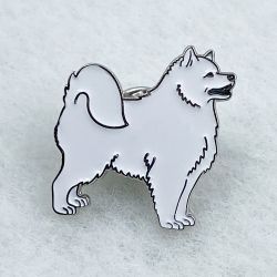 Silver metal soft enamel pin