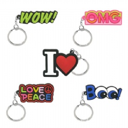 Custom Soft Pvc Keychain Key Chain logo Soft Rubber Keychains Silicone Keyring Personalized 3d Customized Plastic KEY CHAIN