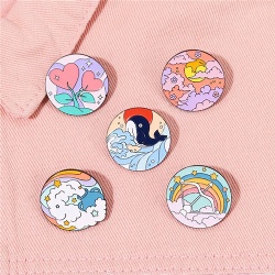 Round Shape Soft Enamel Pin